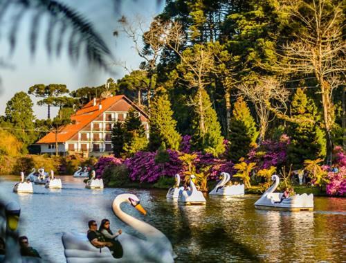 Charmosa Casa 3 Quartos Lago Negro Gramado Esterno foto